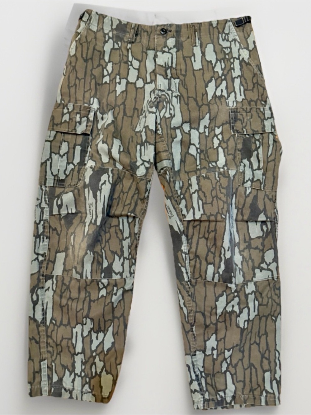 Vintage US Military Trebark Pants Mens L 38x31 Brown Camo Cargo Hunt Outdoor USA
